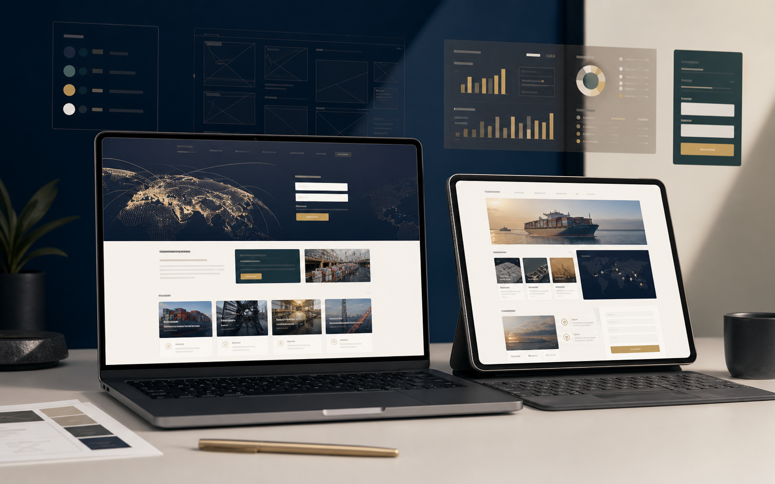 Export Website Support service scene